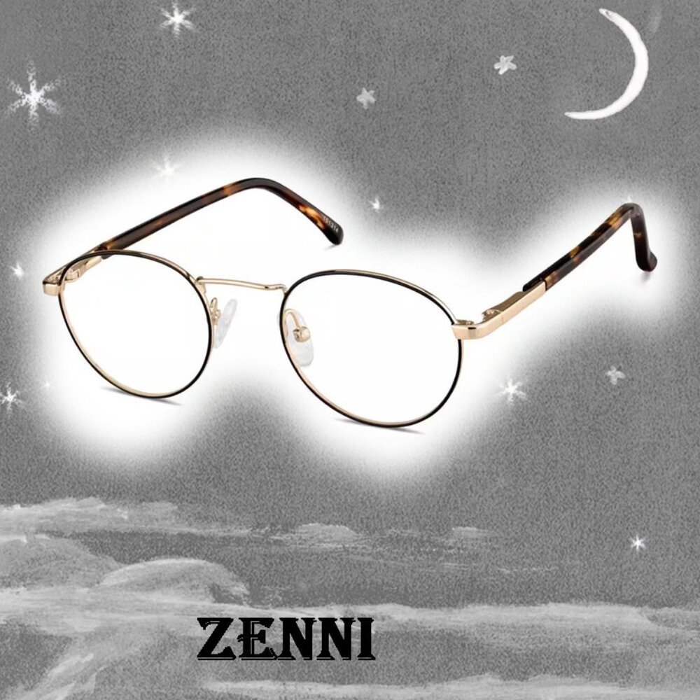 Brown Boho Glasses, Zenni Round Eyeglasses BOHO Wire Rims